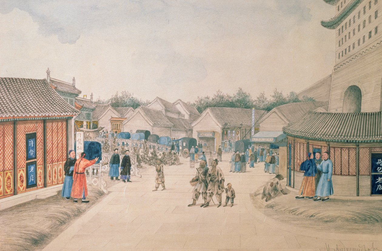 Tsyan-Minh Bridge, z čínských náčrtů, 1804-06 od Ivan Alexandrov