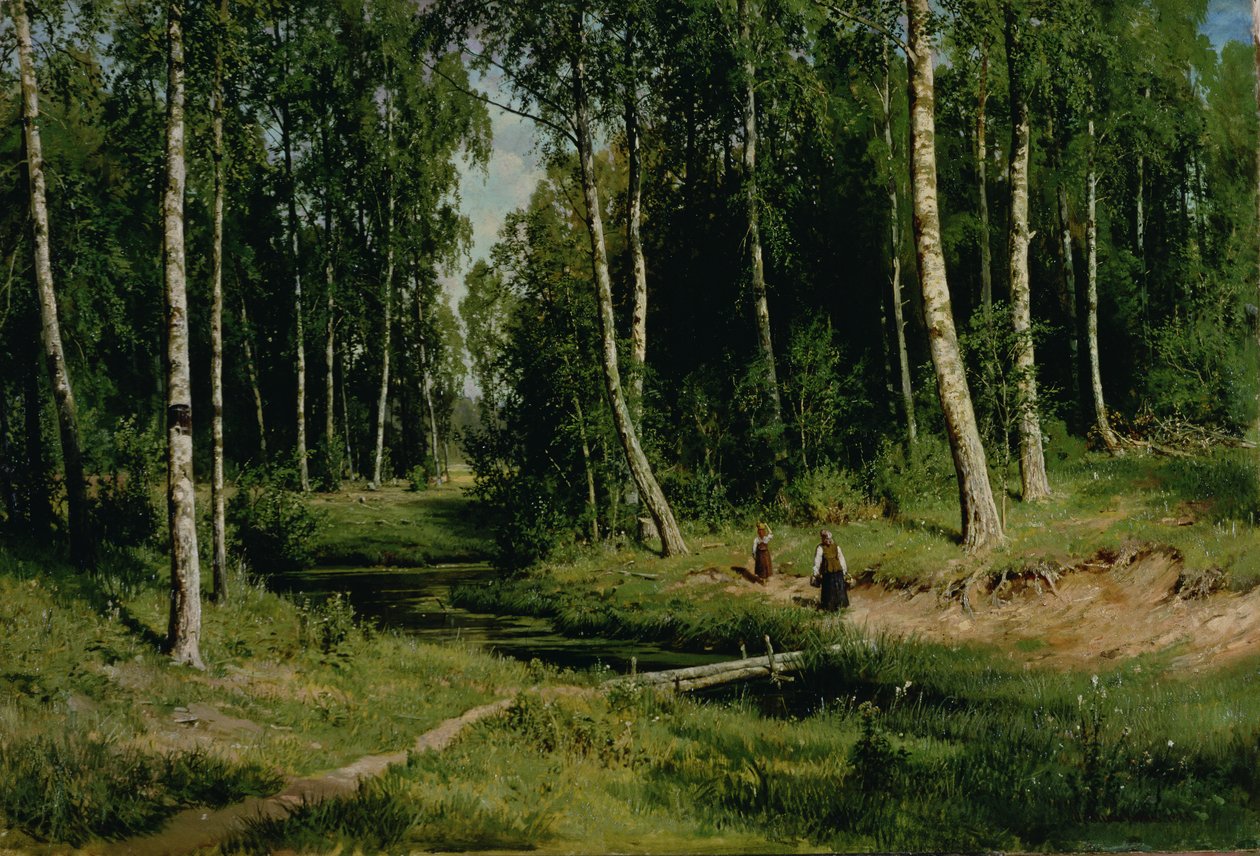V Břízovém lese, 1883 od Ivan Ivanovich Shishkin