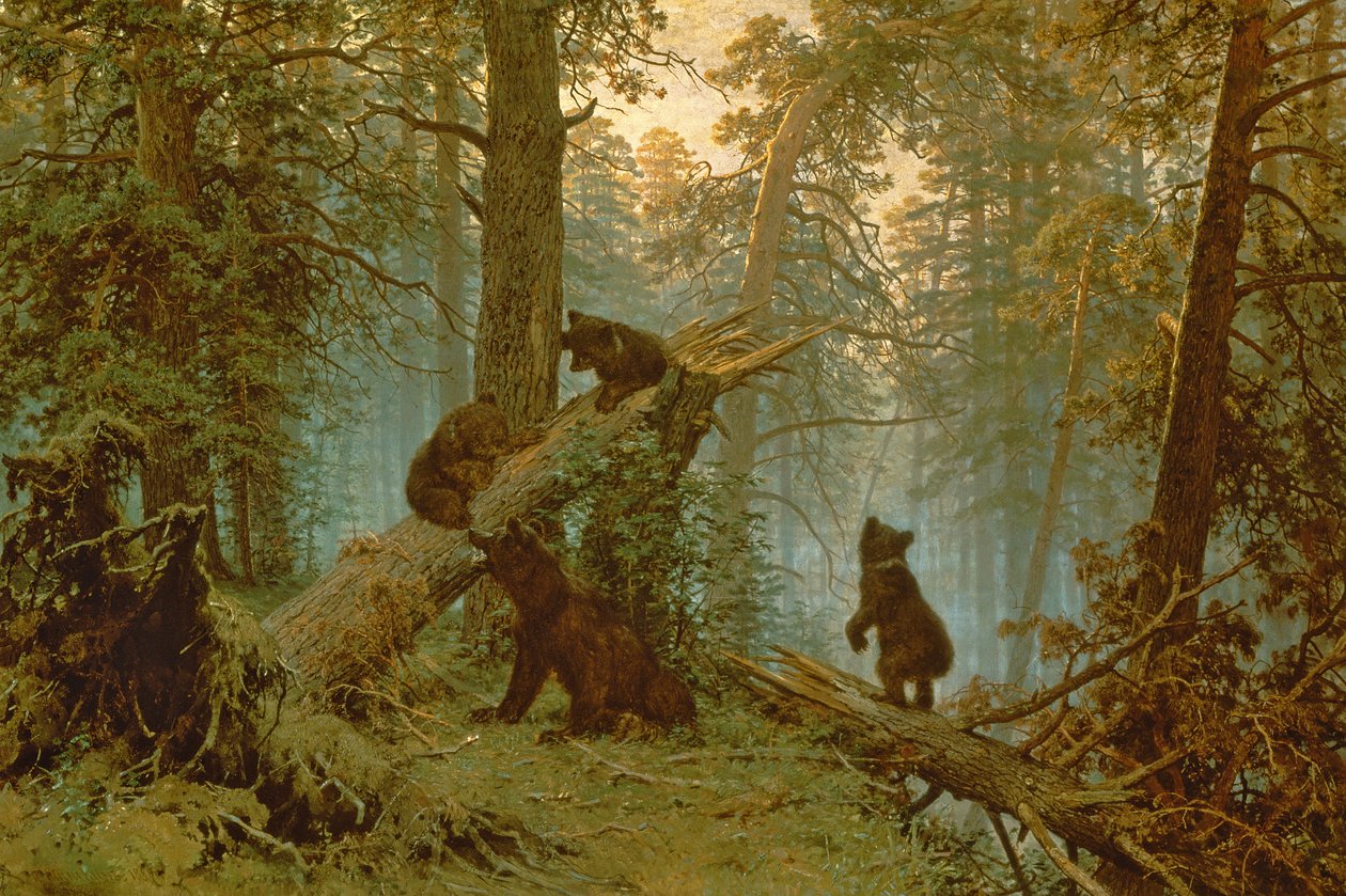 Ráno v borovém lese, 1889 od Ivan Ivanovich Shishkin