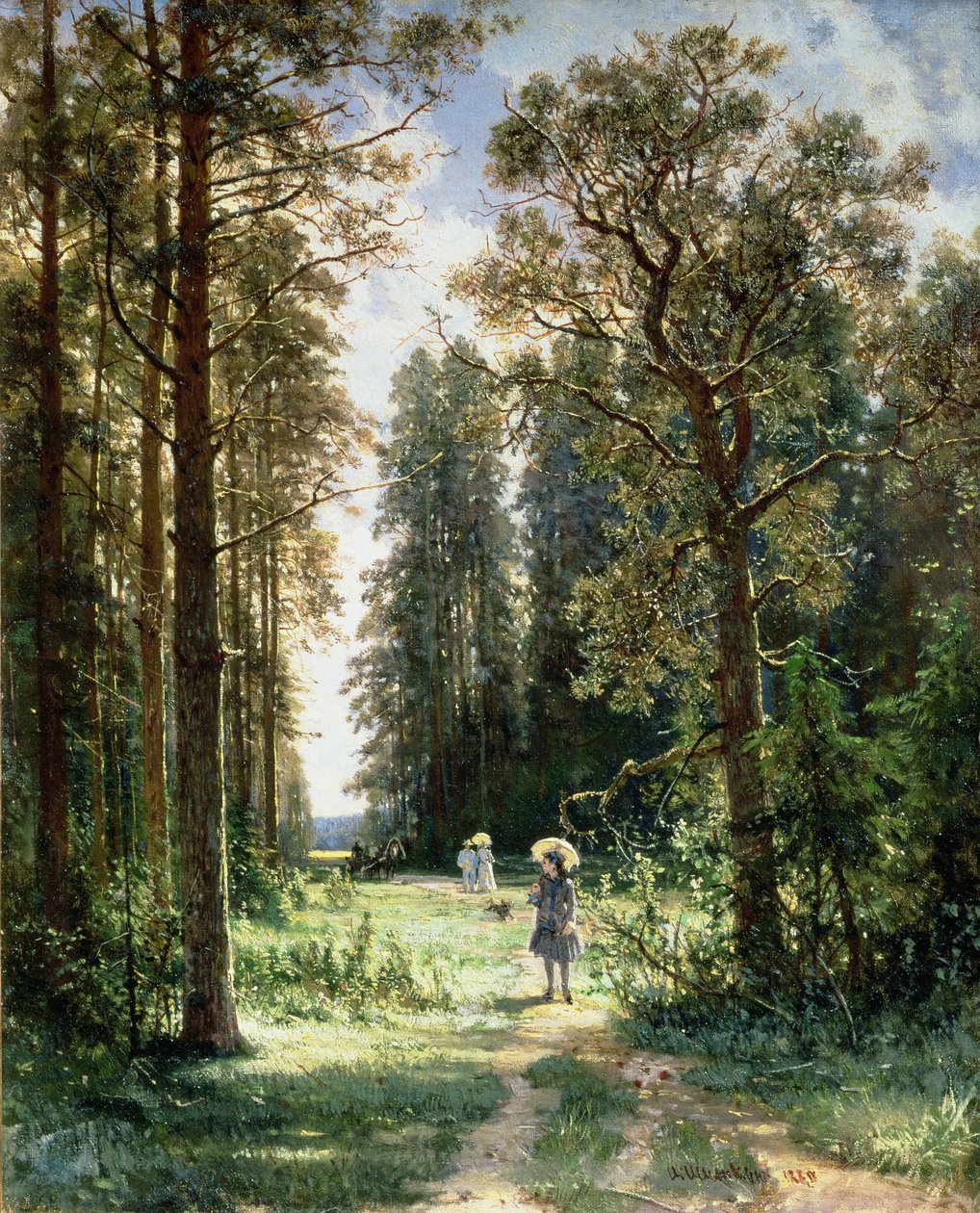 Cesta lesem, 1880 od Ivan Ivanovich Shishkin