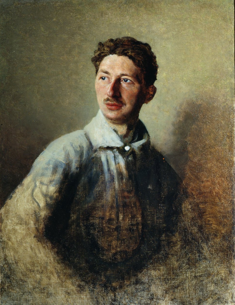 Portrét básníka Sergeje Gorodeckého (1884-1967) 1909 od Ivan Kirillovich Parkhomenko