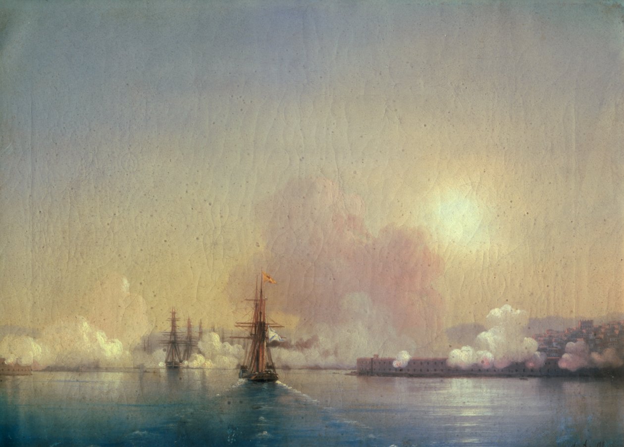Příjezd do Sebastopolského zálivu, 1852 od Ivan Konstantinovich Aivazovsky