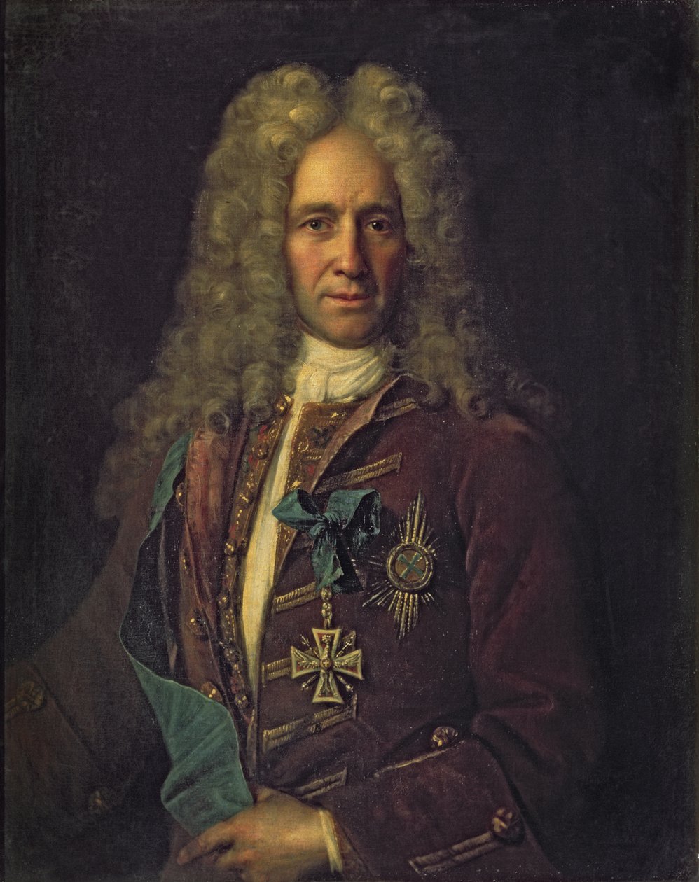 Portrét státního kancléře hraběte G. Golovkina, 1720 od Ivan Nikitich Nikitin