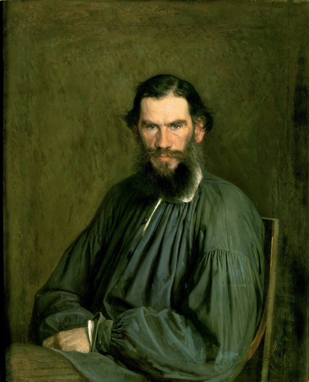 Portrét hraběte Lva Nikolajeviče Tolstého (1828-1910) 1873 od Ivan Nikolaevich Kramskoy