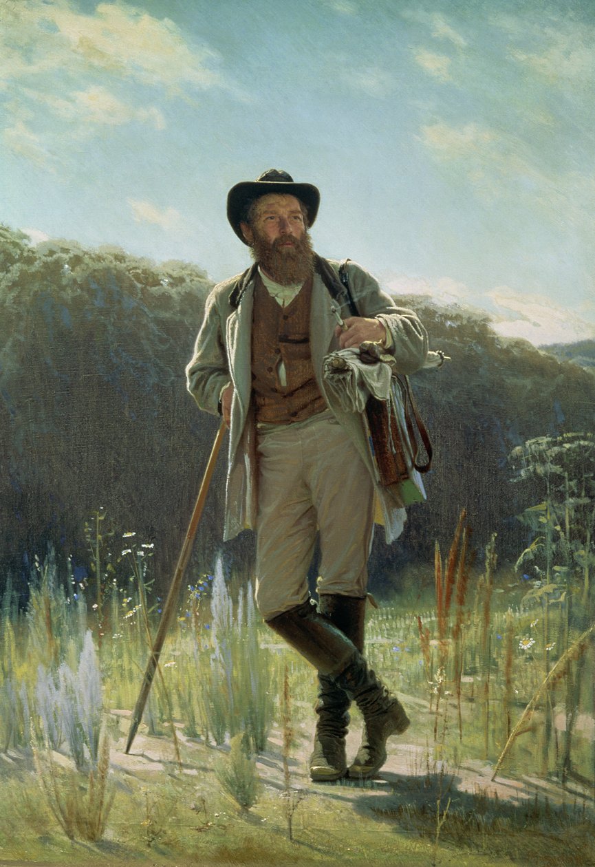 Portrét Ivana Ivanoviče Šiškina (1832-98), 1873 od Ivan Nikolaevich Kramskoy
