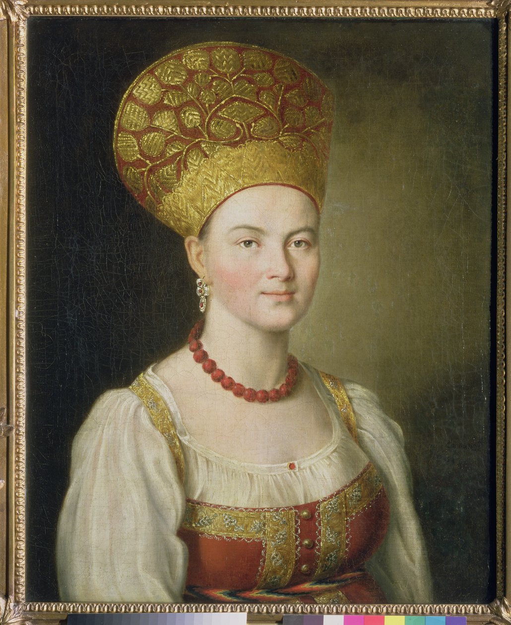 Selka v ruském kostýmu, 1784 od Ivan Petrovich Argunov