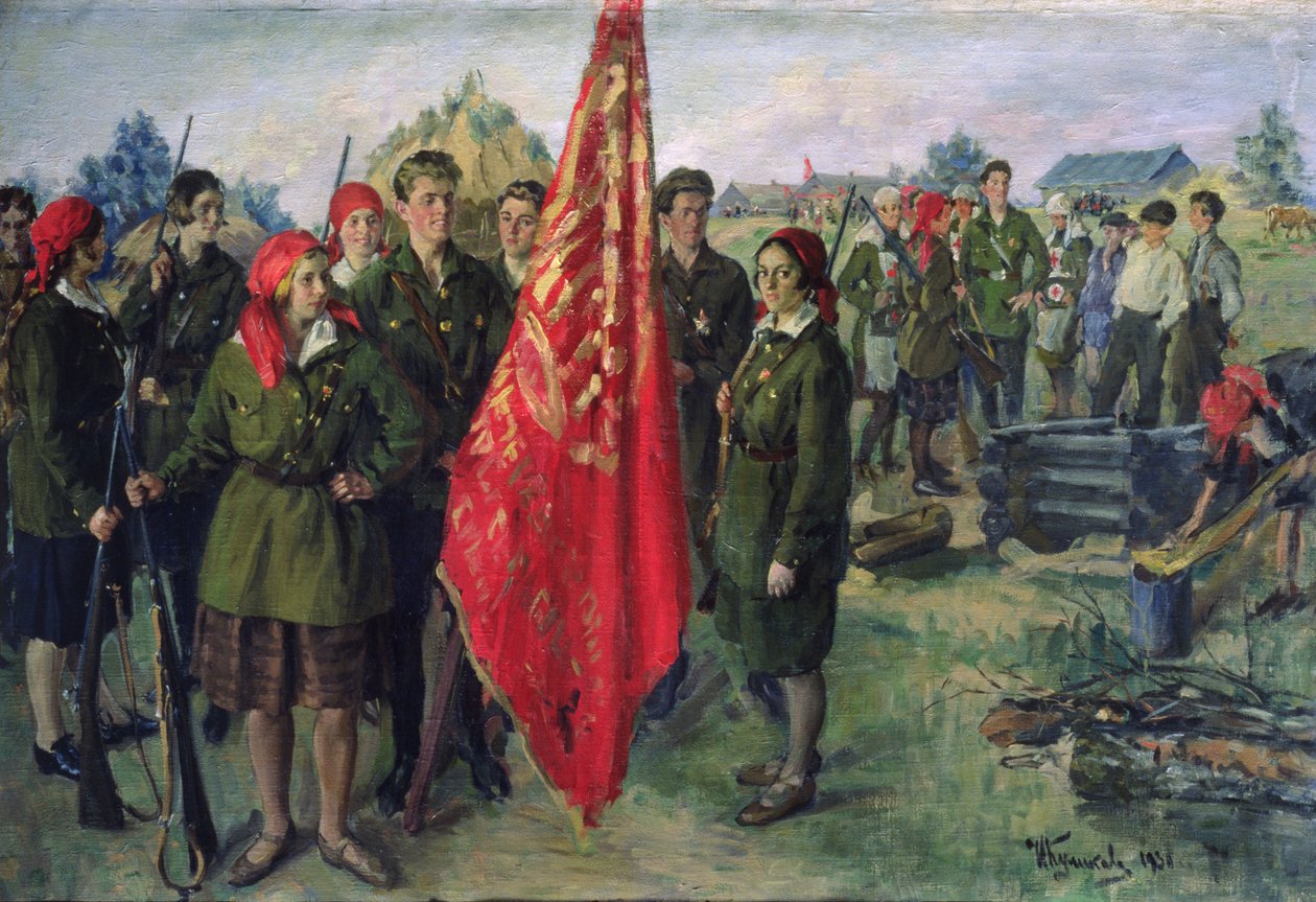 Militarizovaný Komsomol, 1930 od Ivan Semyonovich Kulikov