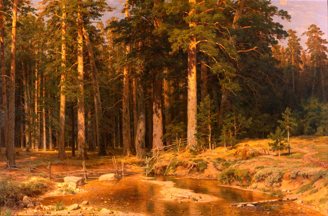 Mast-stromový háj od Ivan Ivanovich Shishkin