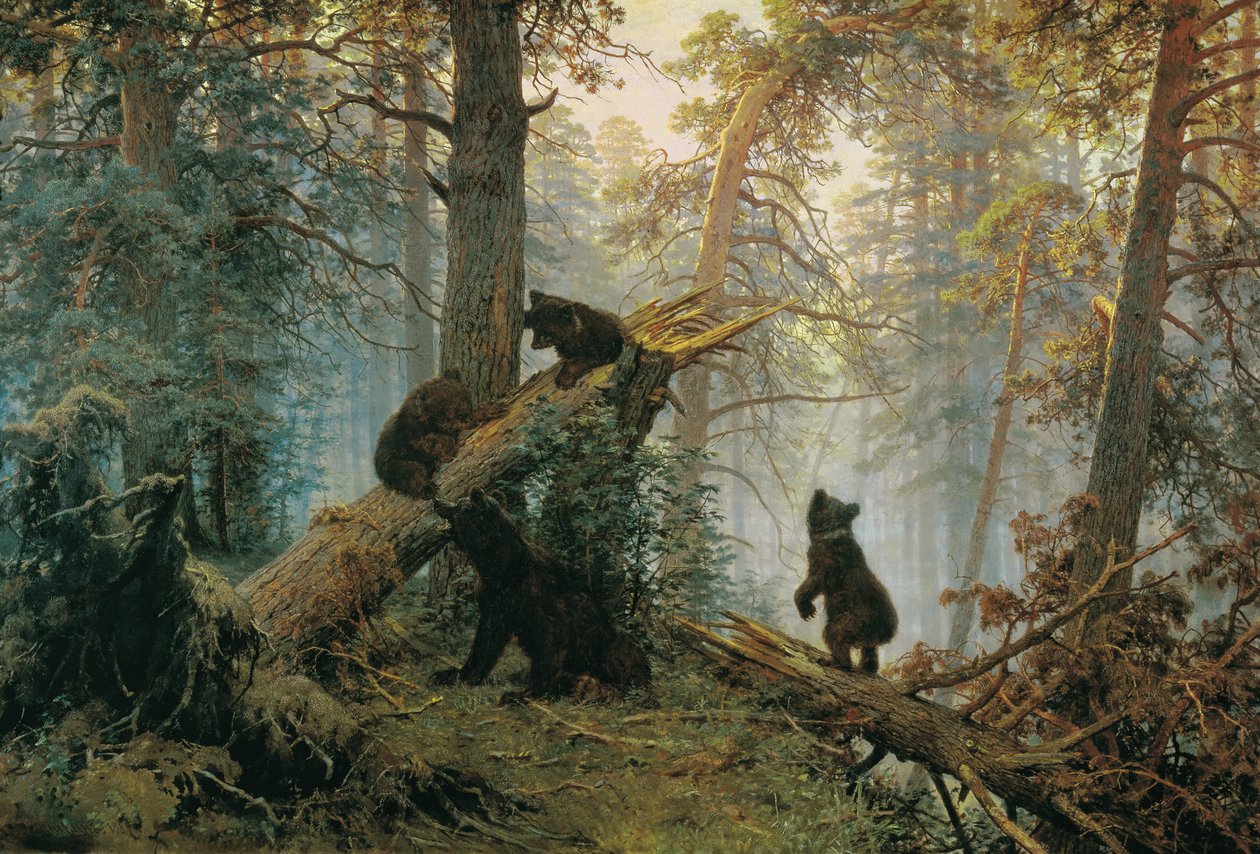 Ráno v borovém lese od Ivan Ivanovich Shishkin