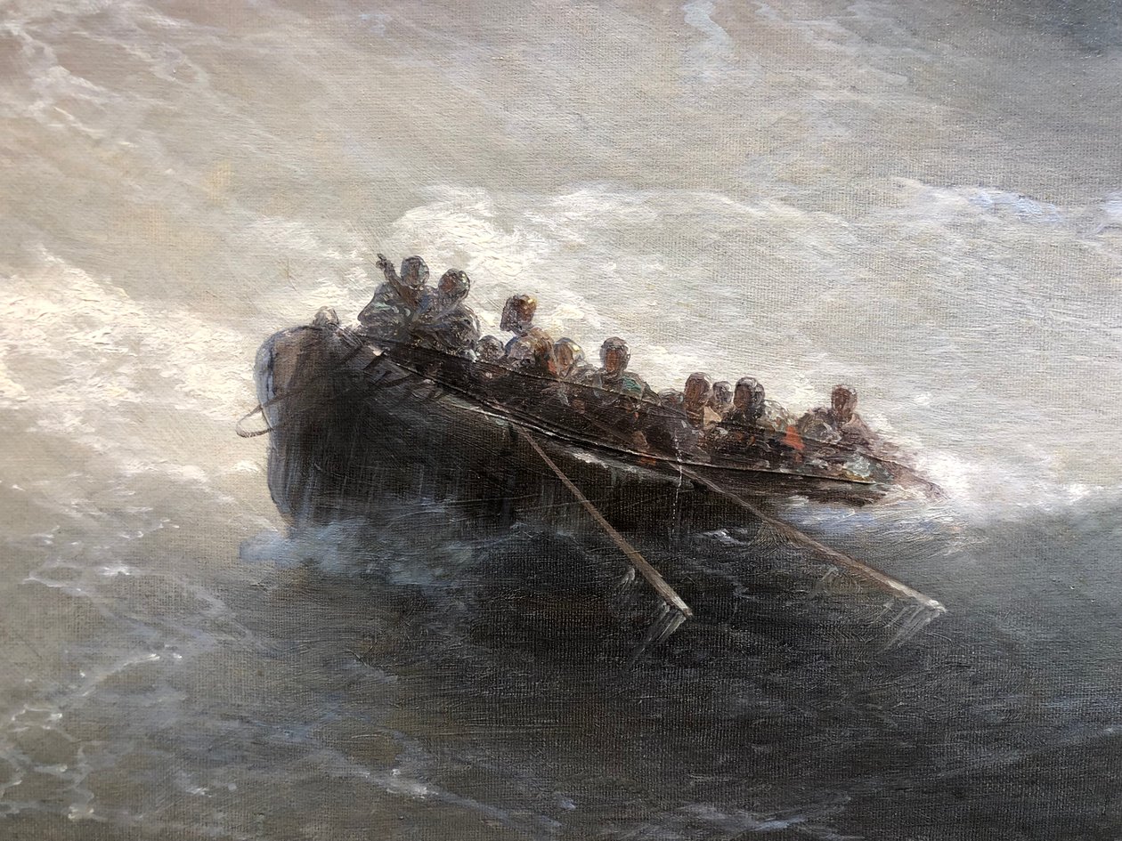 Fragment lodi s lidmi od Ivan Aivazovsky