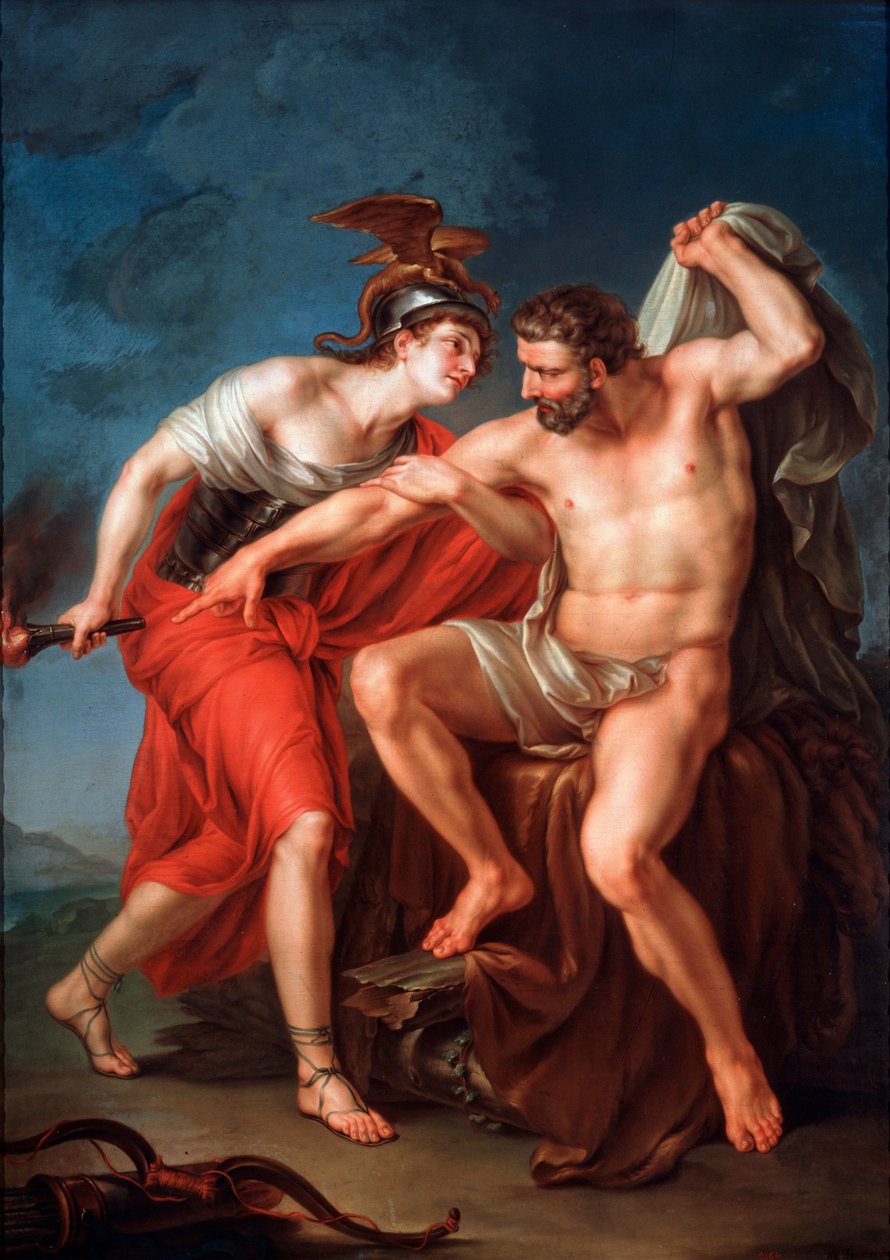 Herkulovo sebeupálení, 1782. od Ivan Akimovich Akimov