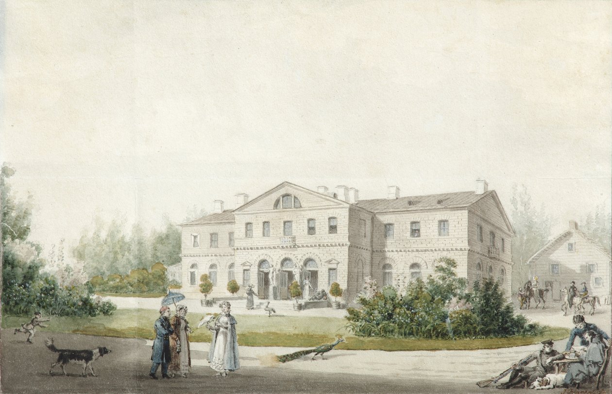 Zámek Priyutino, 1830 od Ivan Alexeyevich Ivanov