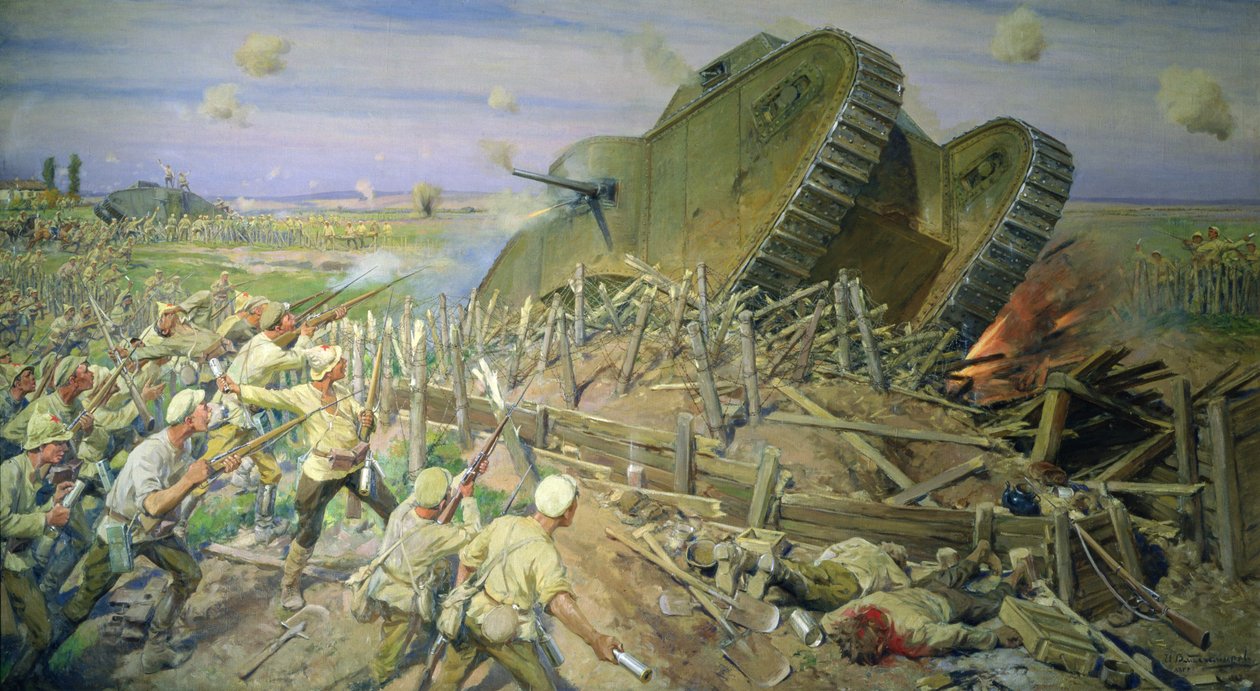 Zajetí tanku poblíž Kakhovky od Ivan Alexeyevich Vladimirov