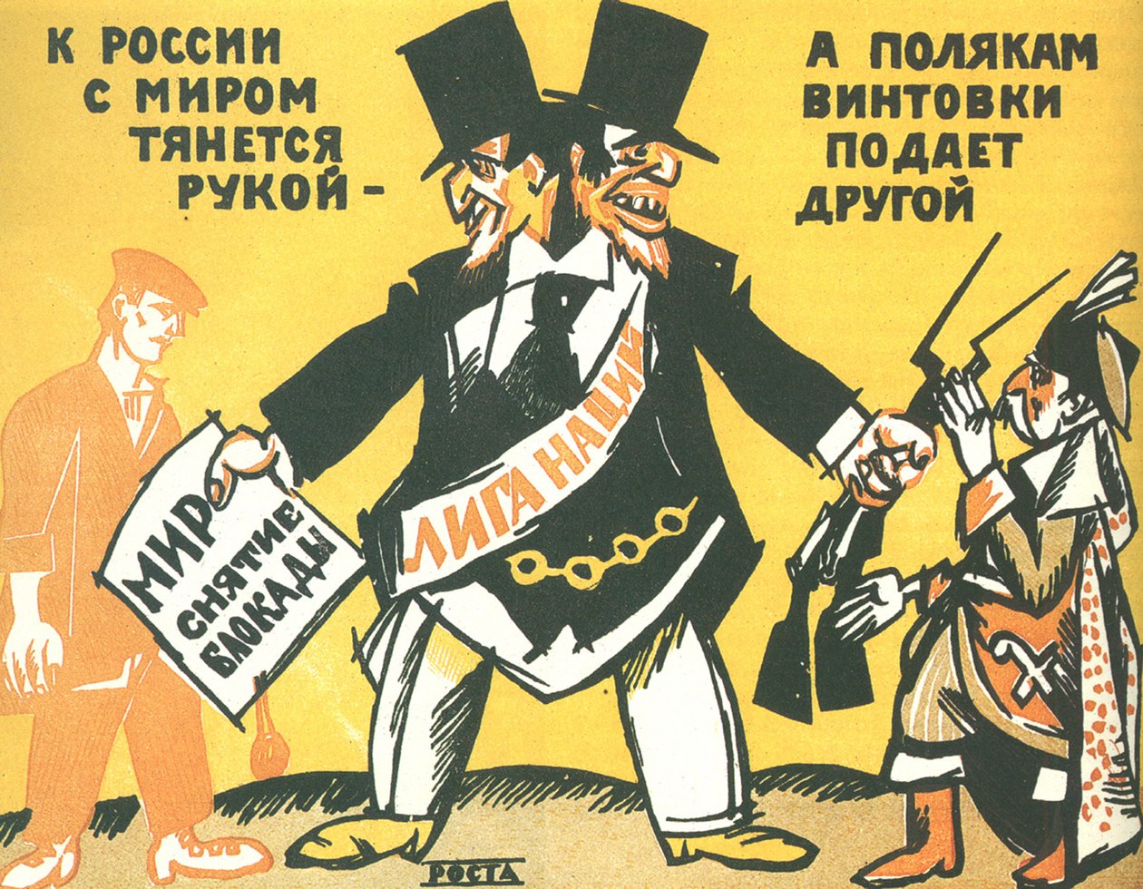 Okno Ligy národů ROSTA, 1920 od Ivan Andreevich Malyutin