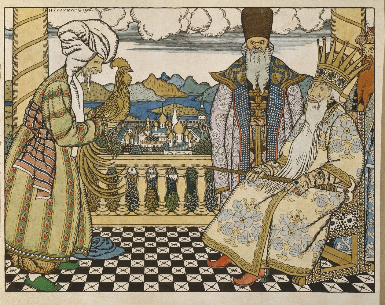 Ilustrace k pohádce Le Coq D