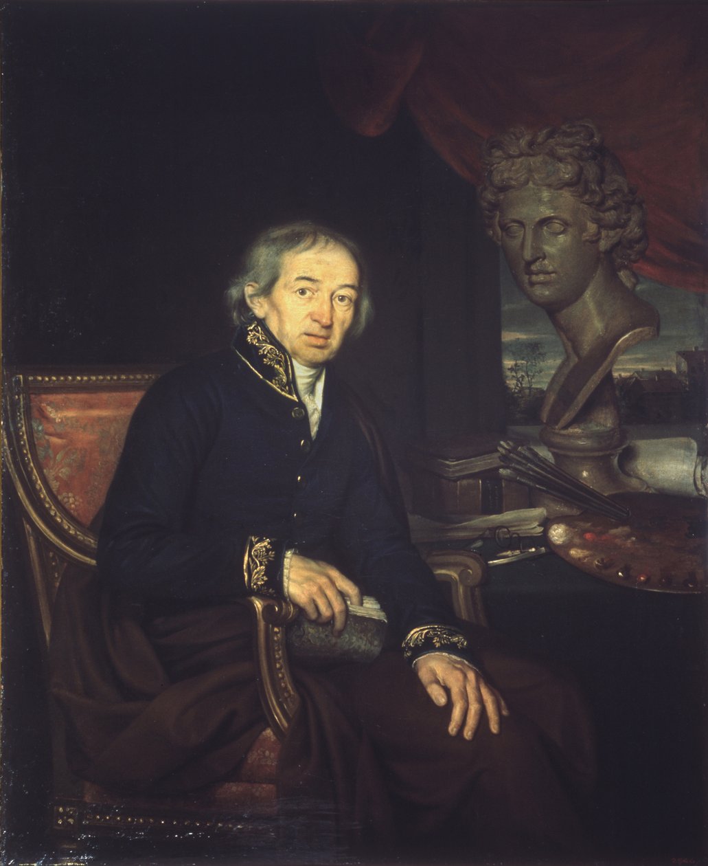 Portrét umělce Dimitri Levitsky 1735-1822, 1812 od Ivan Eremeevich Yakovlev
