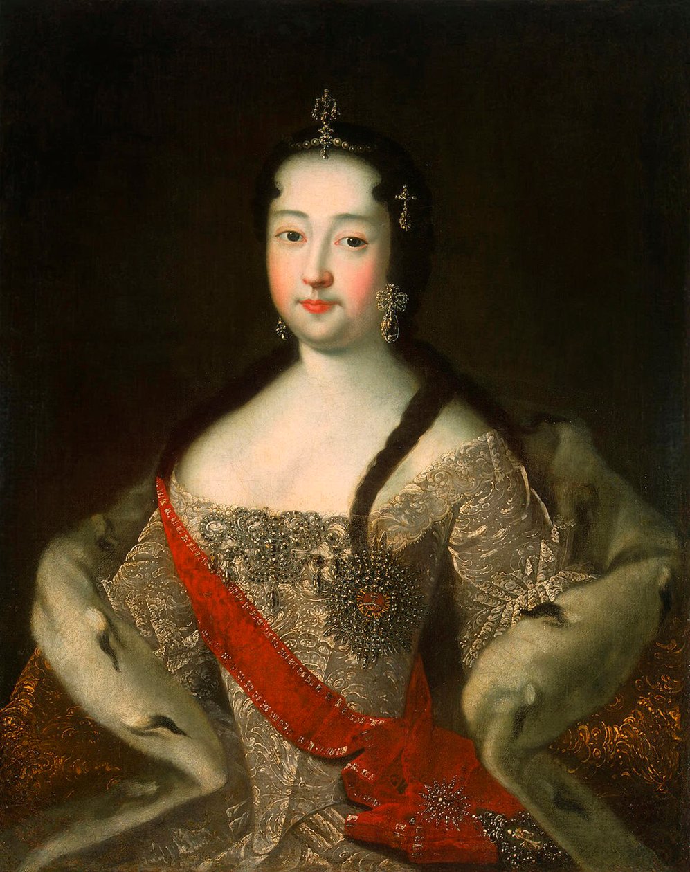 Portrét ruské carevny Anny Petrovny z Ruska, 1708-1728, po roce 1721. od Ivan Grigorievich Adolsky the Elder