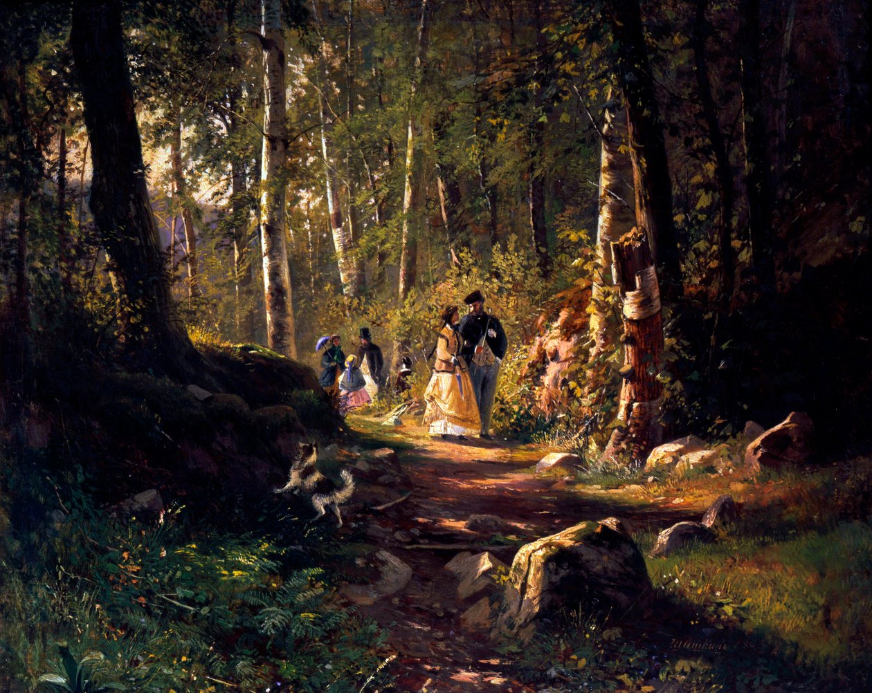 Procházka lesem, 1869 od Ivan Ivanovich Shishkin