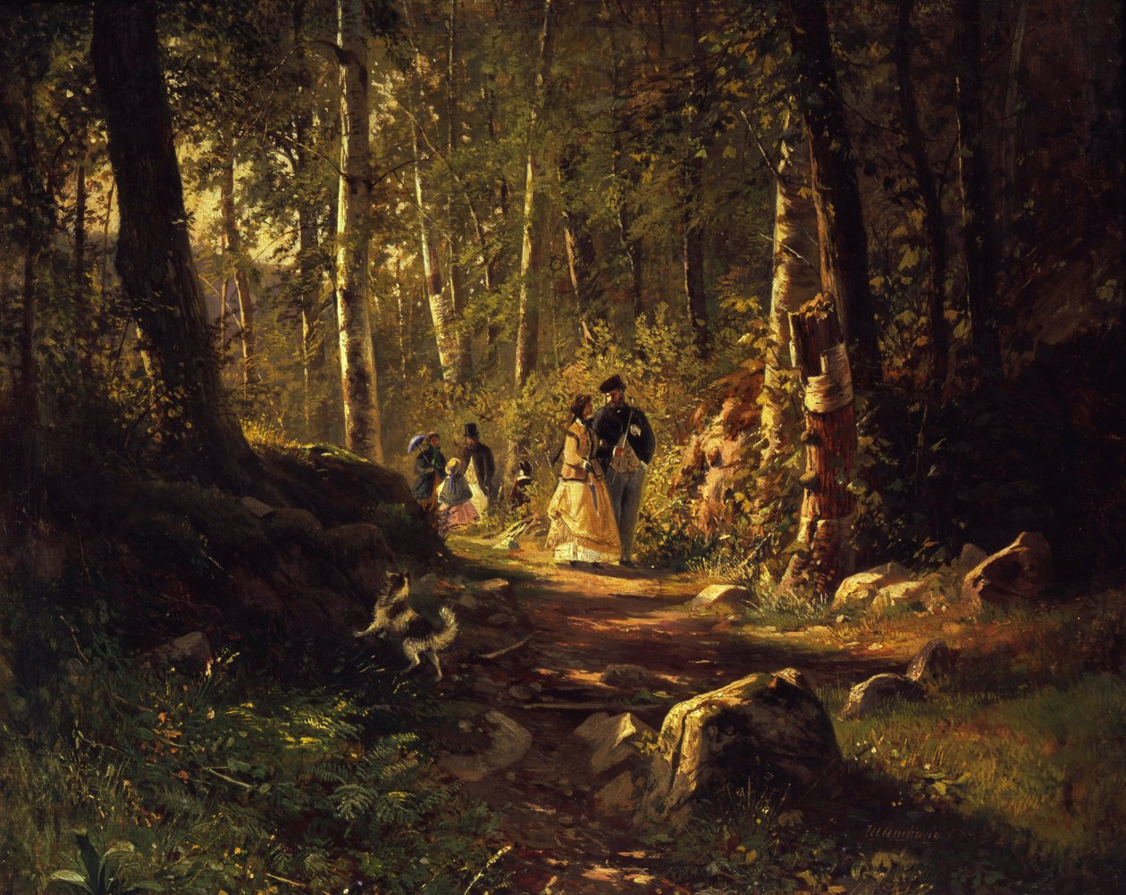 Procházka lesem, 1869 od Ivan Ivanovich Shishkin