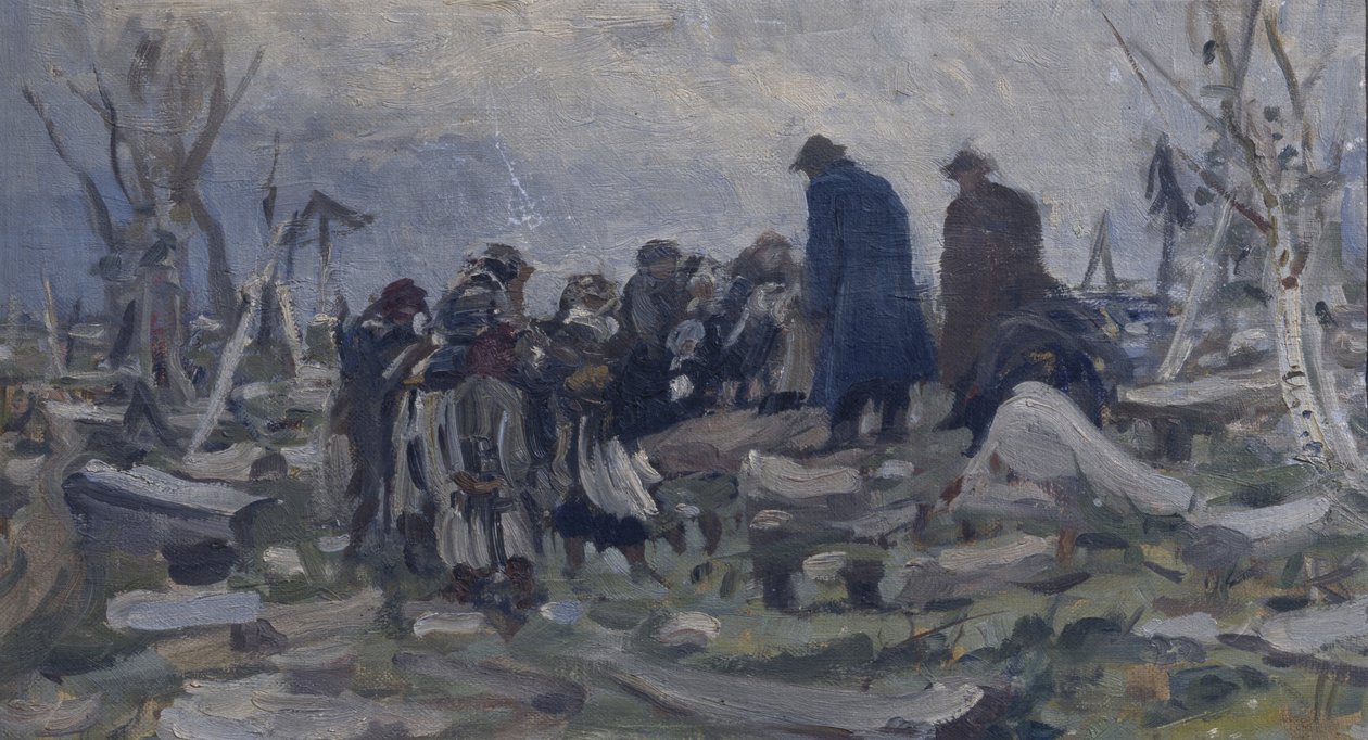 Selský pohřeb od Ivan Ivanovich Tvorozhnikov