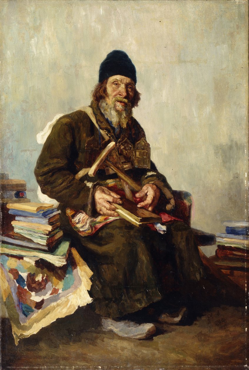 Prodejce ikon, 1889 od Ivan Ivanovich Tvorozhnikov