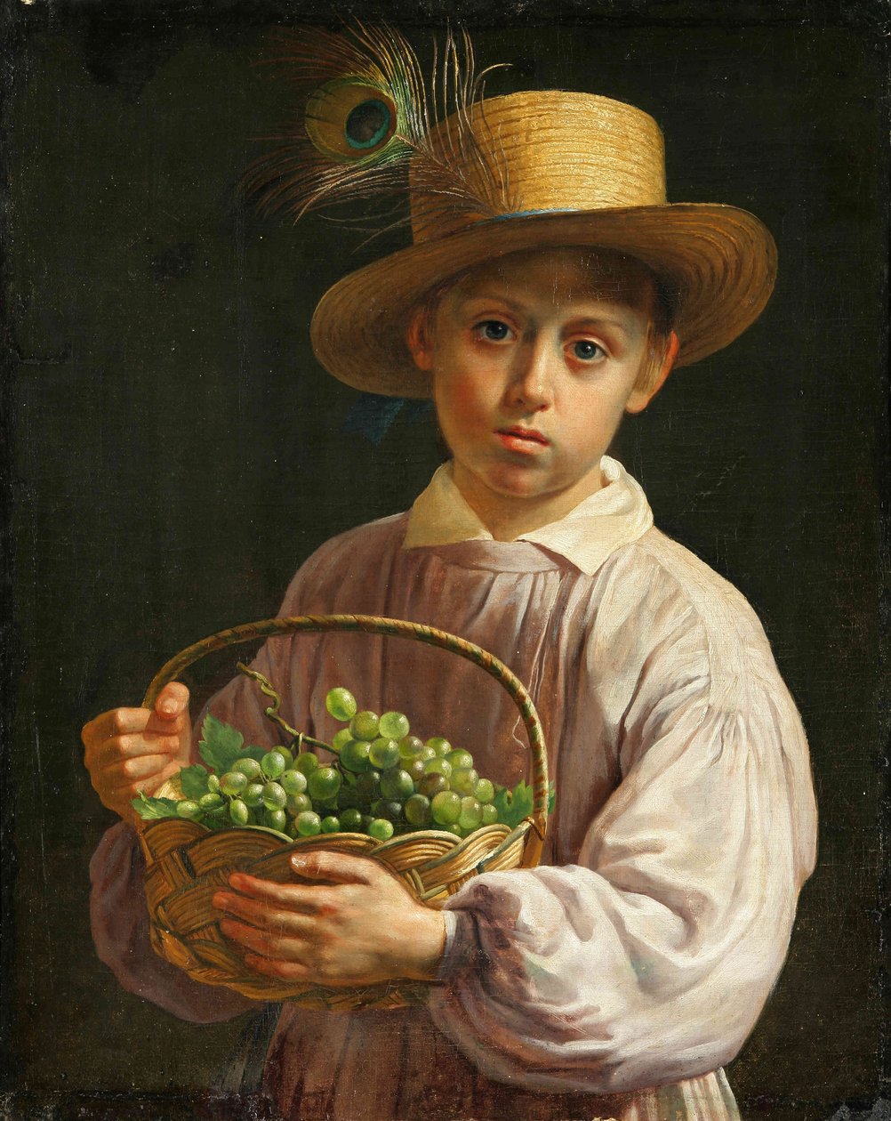Jan Chrucki. Chlapec u Salamianym kapielušy, XIX. od Ivan Khrutsky