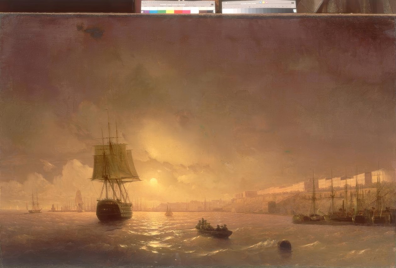 Pohled na Oděsu za měsíční noci od Ivan Konstantinovich Aivazovsky