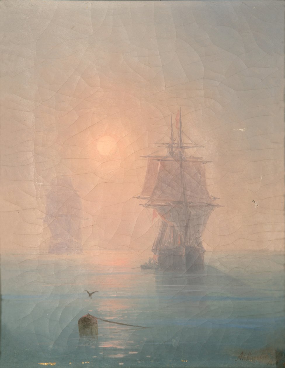 Corvette in the Mist, 1886 od Ivan Konstantinovich Aivazovsky