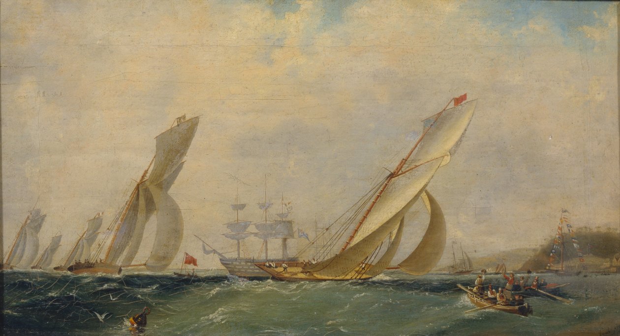 Fregata na moři, 1838 od Ivan Konstantinovich Aivazovsky