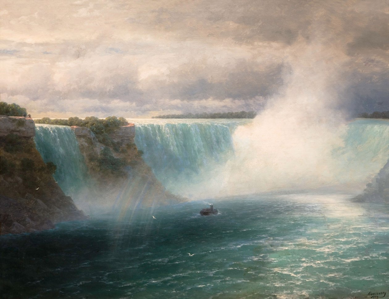 Niagarské vodopády par Aivazovskij, Ivan Konstantinovič (1817-1900) od Ivan Konstantinovich Aivazovsky