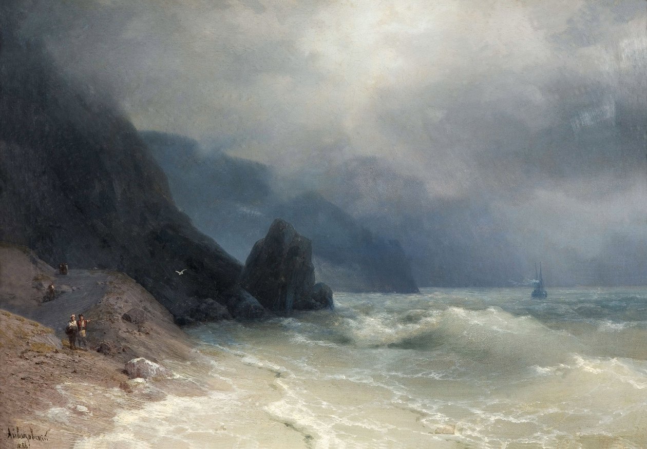 Mořské pobřeží par Aivazovskij, Ivan Konstantinovič (1817-1900) od Ivan Konstantinovich Aivazovsky