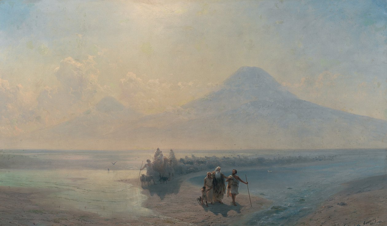 Sestup Noema z hory Ararat od Ivan Konstantinovich Aivazovsky