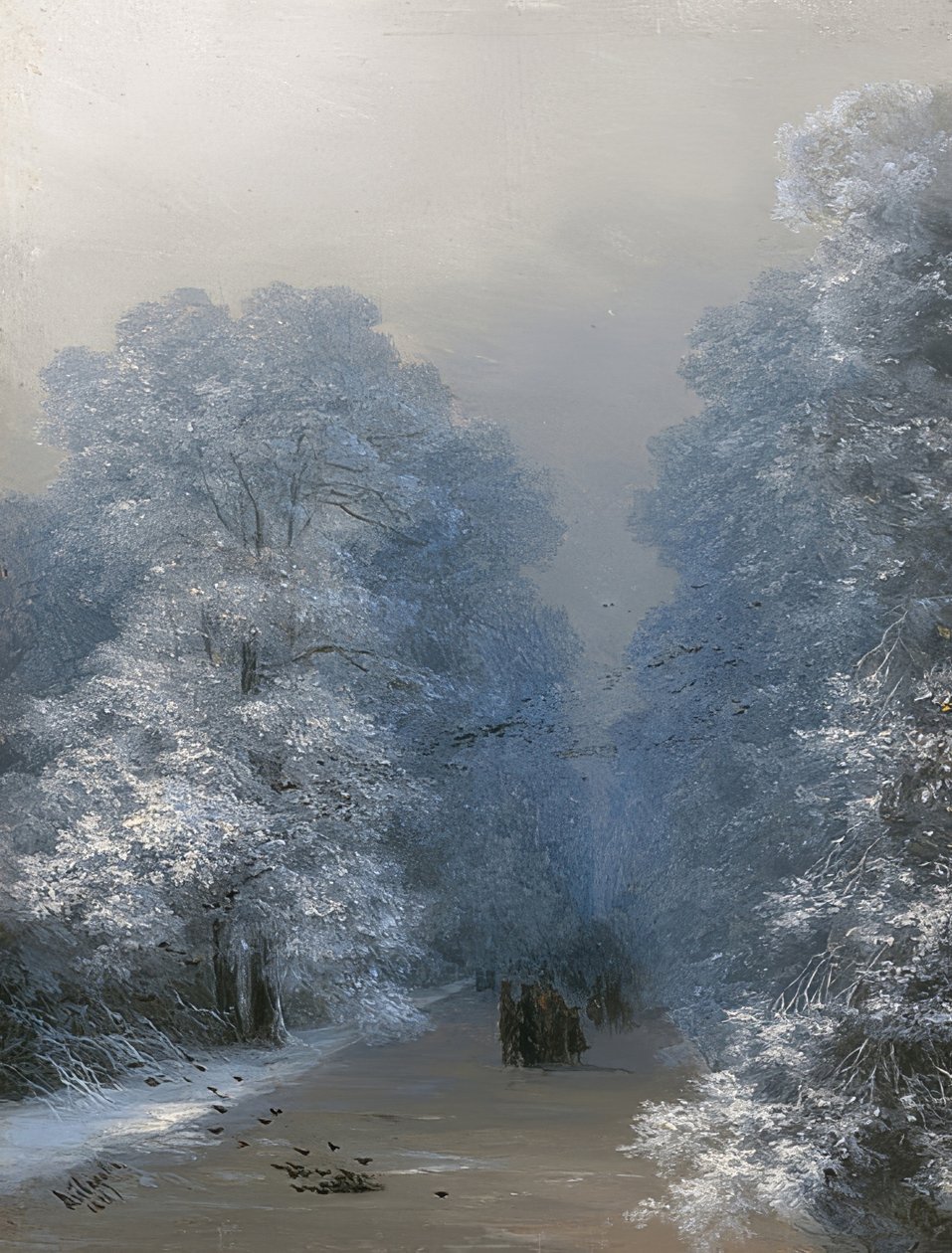 Zimní krajina. 1876 od Ivan Konstantinovich Aivazovsky