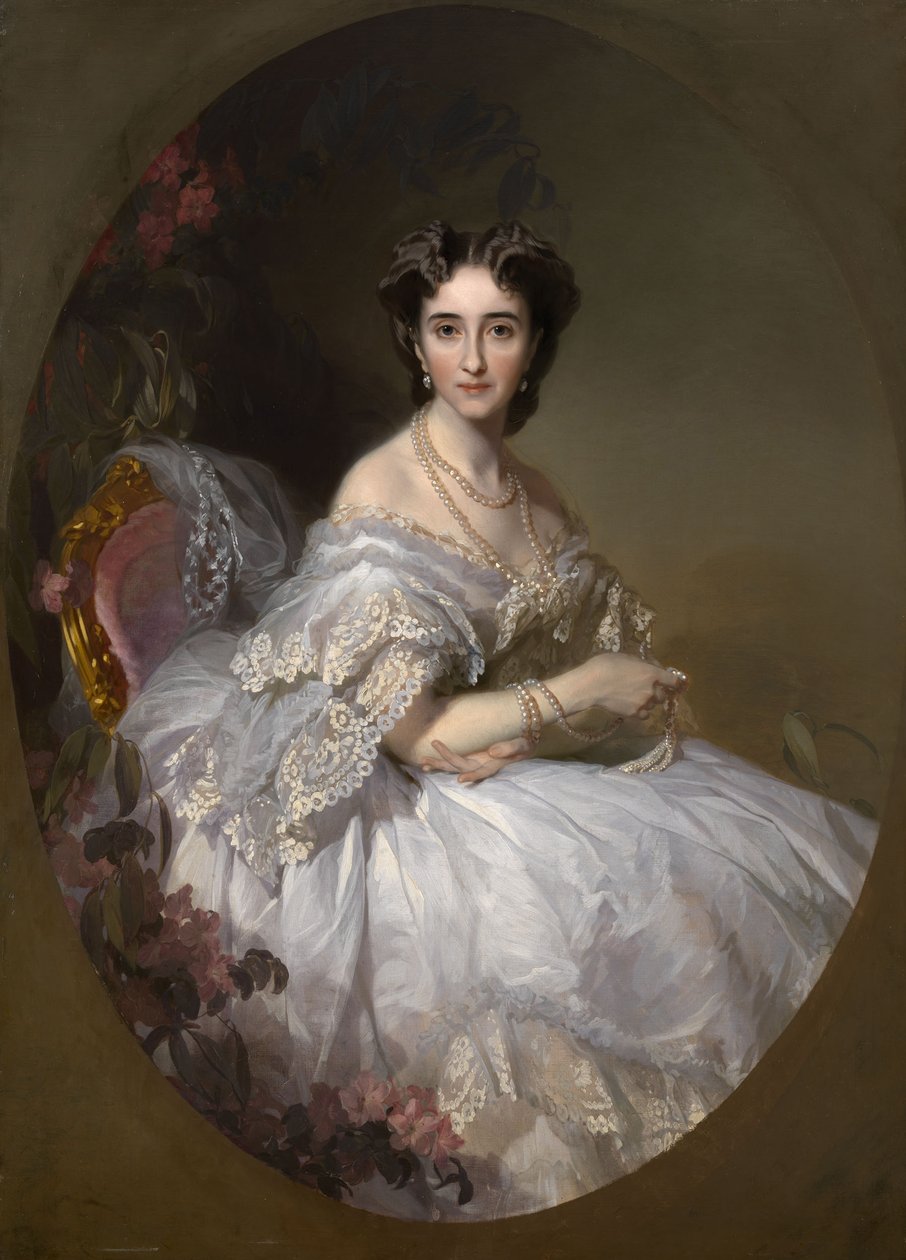 Portrét Anastasie Ushakové, rozené Koni 1824-1902 od Ivan Kosmich Makarov