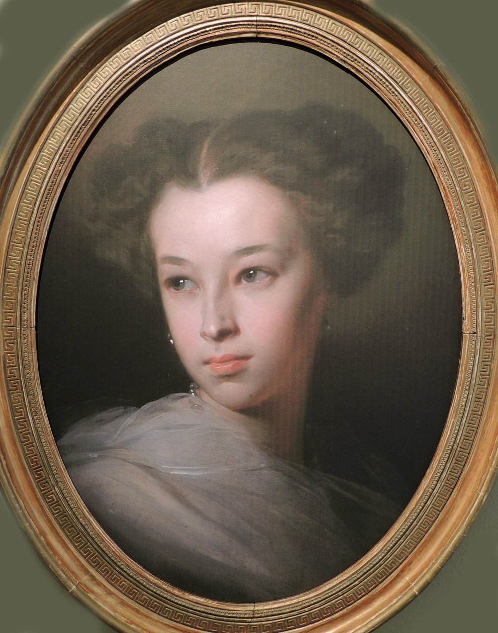 Portrét Natalie Alexandrovna Pushkina, hraběnka z Merenbergu 1836-1913, dcera básníka, 1849 od Ivan Kosmich Makarov