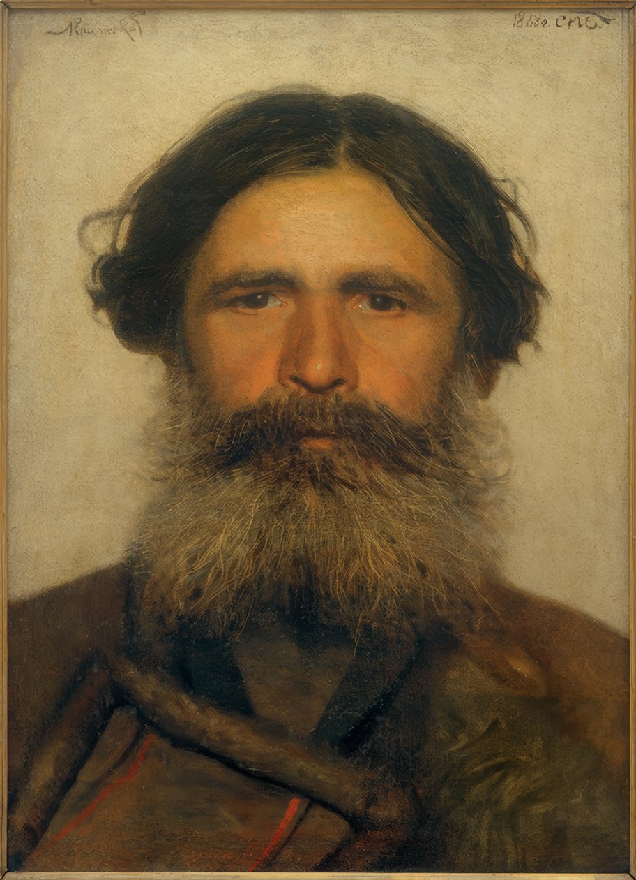 Portrét farmáře od Ivan Nikolaevich Kramskoy