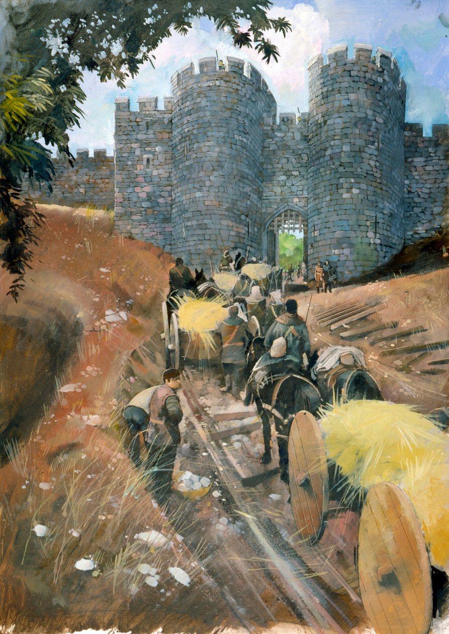 Hrad Beeston, c13. století, c1990-2010 od Ivan Lapper
