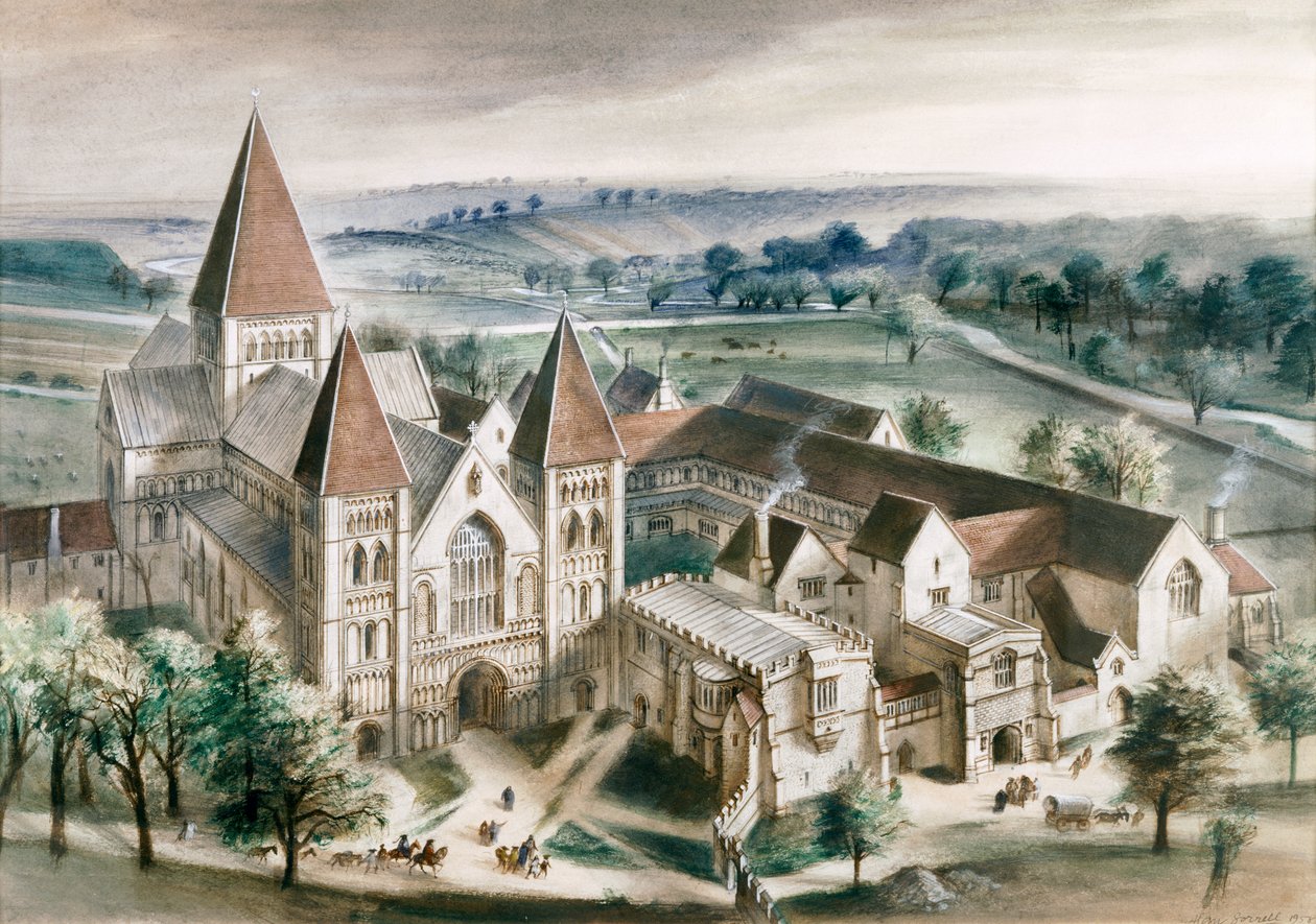Castle Acre Priory, 1537, c1990-2010 od Ivan Lapper