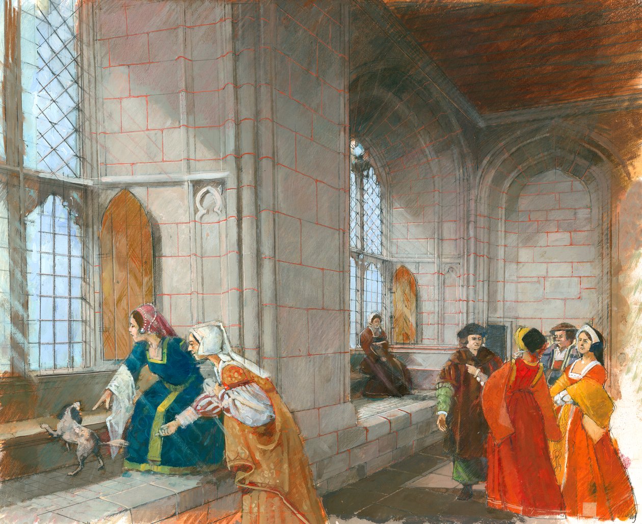 Hrad Kenilworth, c1480-1600, c1990-2010 od Ivan Lapper