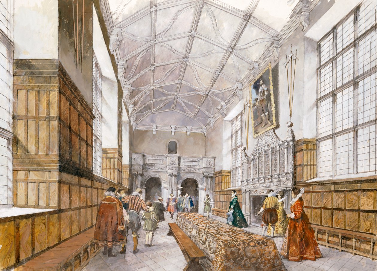 Kirby Hall, začátek 17. století, c1990-2010 od Ivan Lapper
