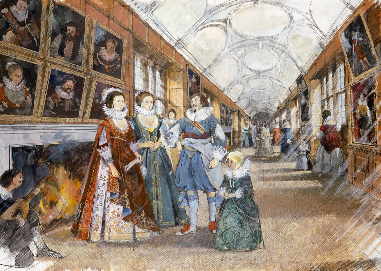 Kirby Hall, začátek 17. století, c1990-2010 od Ivan Lapper