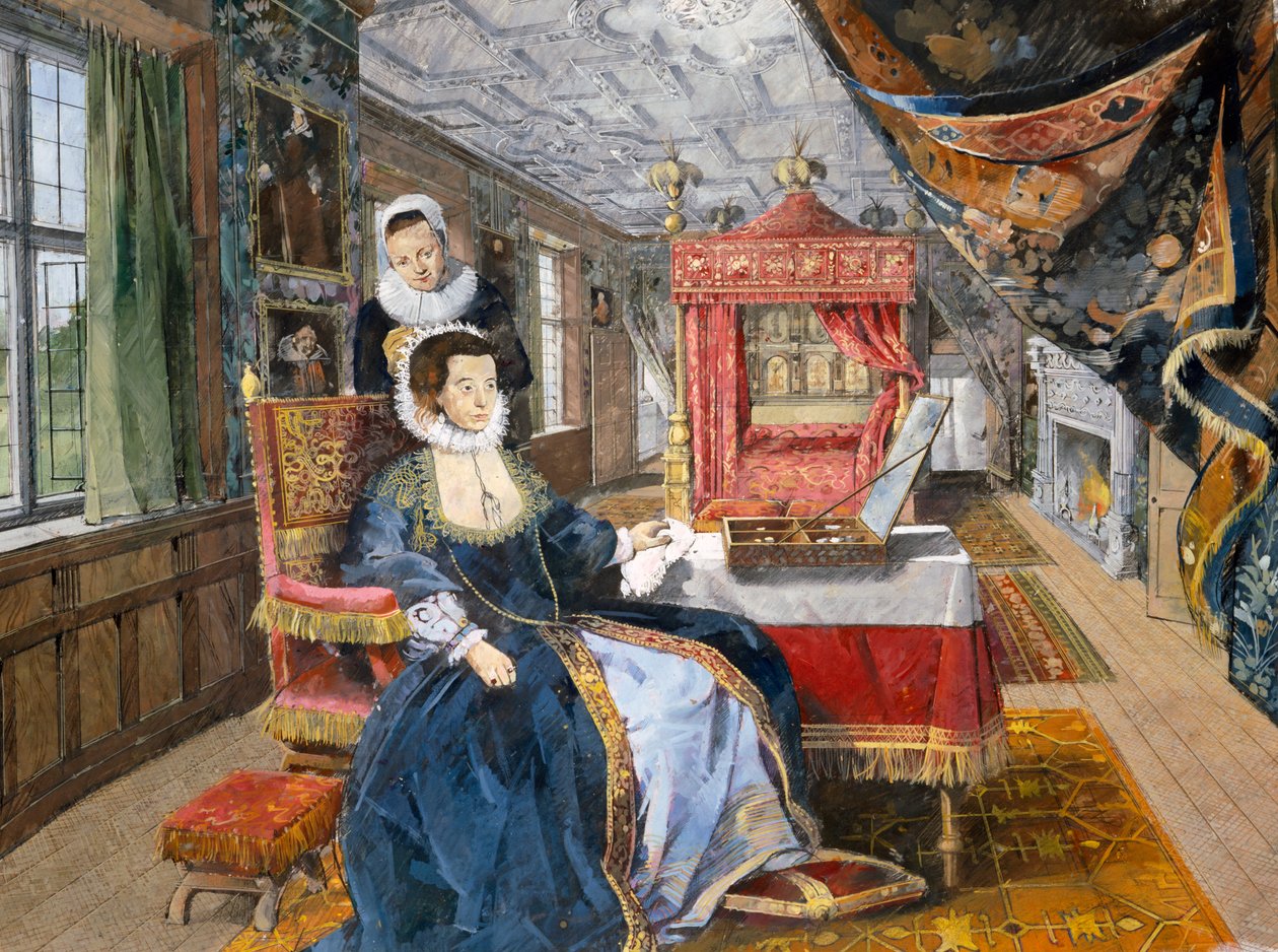 Kirby Hall, začátek 17. století, c1990-2010 od Ivan Lapper