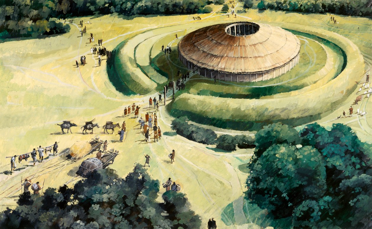 Knowlton neolitický rituál henge, c1990-2010 od Ivan Lapper