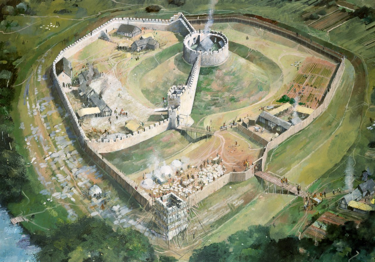 Hrad Pickering, 13. století, c1990-2010 od Ivan Lapper