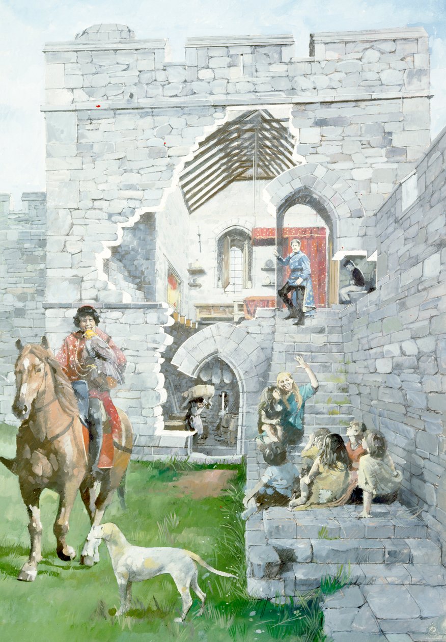 Hrad Pickering, c13. století, c1990-2010 od Ivan Lapper