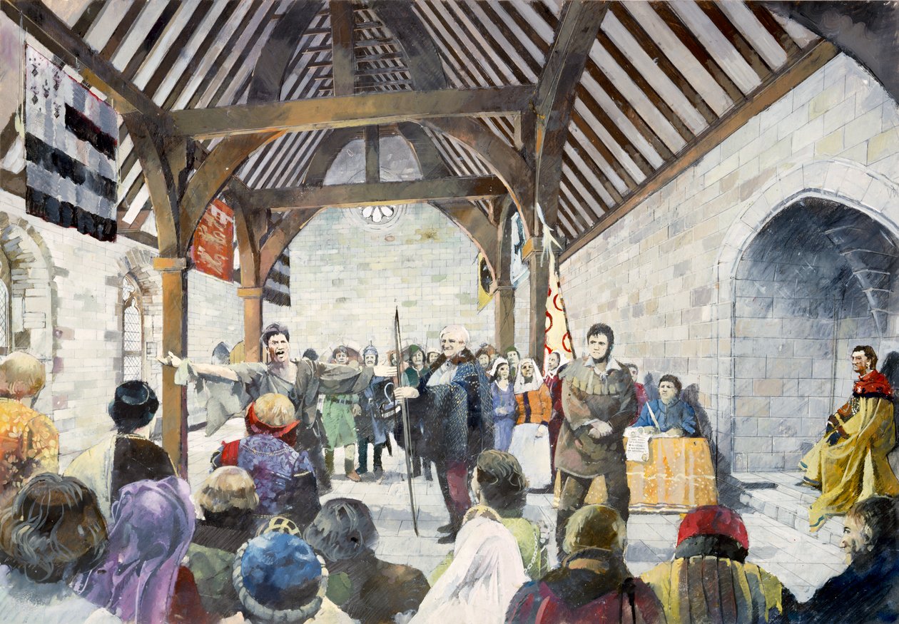 Hrad Pickering, c14. století, c1990-2010 od Ivan Lapper