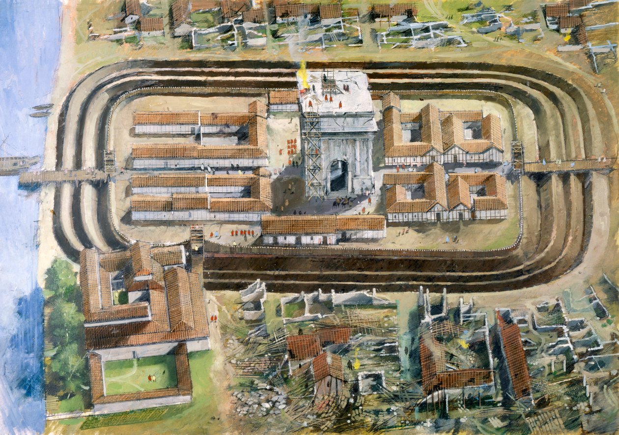 Římská pevnost Richborough, 2. století, 1990-2010. od Ivan Lapper