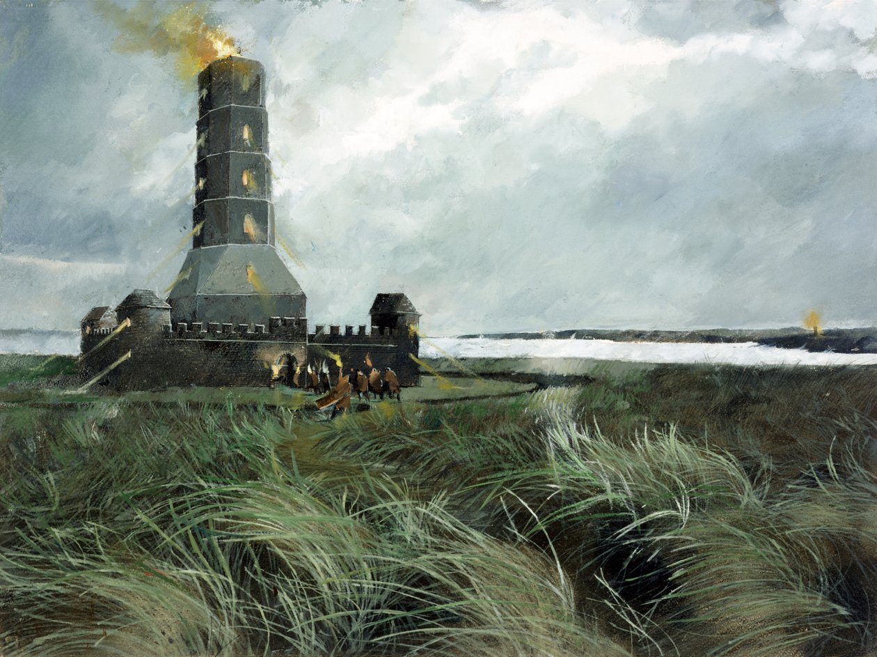 Římská signální stanice, Scarborough, 4. století, c1990-2010 od Ivan Lapper