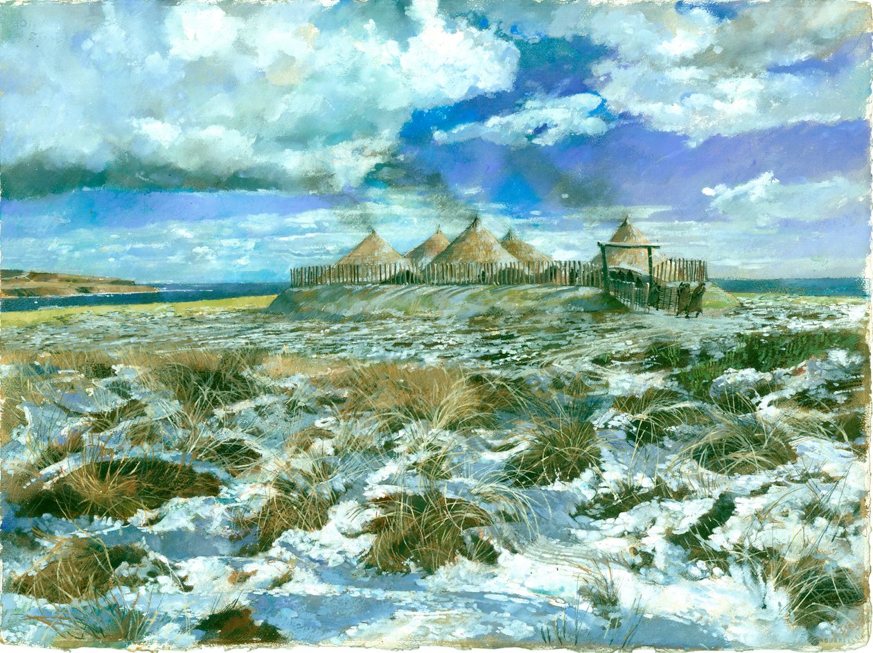 Osada z doby železné ve Scarborough, c5. století před naším letopočtem, c1990-2010 od Ivan Lapper