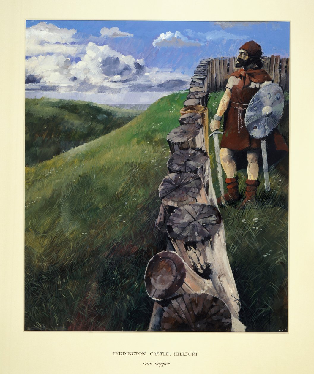 Voják na hradě Lyddington Hillfort, Leicestershire, 1994 od Ivan Lapper